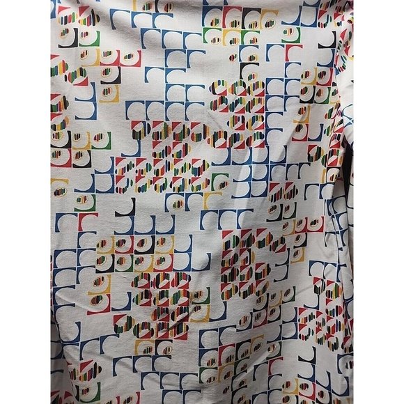 Vintage clothing Fire Island Geometric Office geek women's 15/16 USA button up - Picture 3 of 8